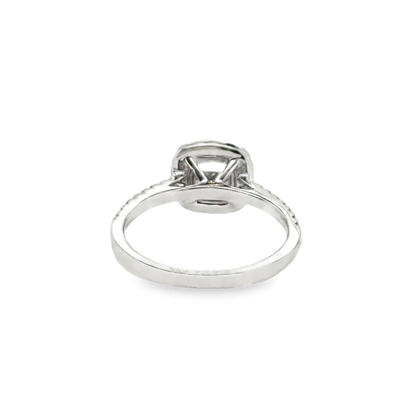 GIA 18KW Cushion Yellow & Natural Diamond Ring