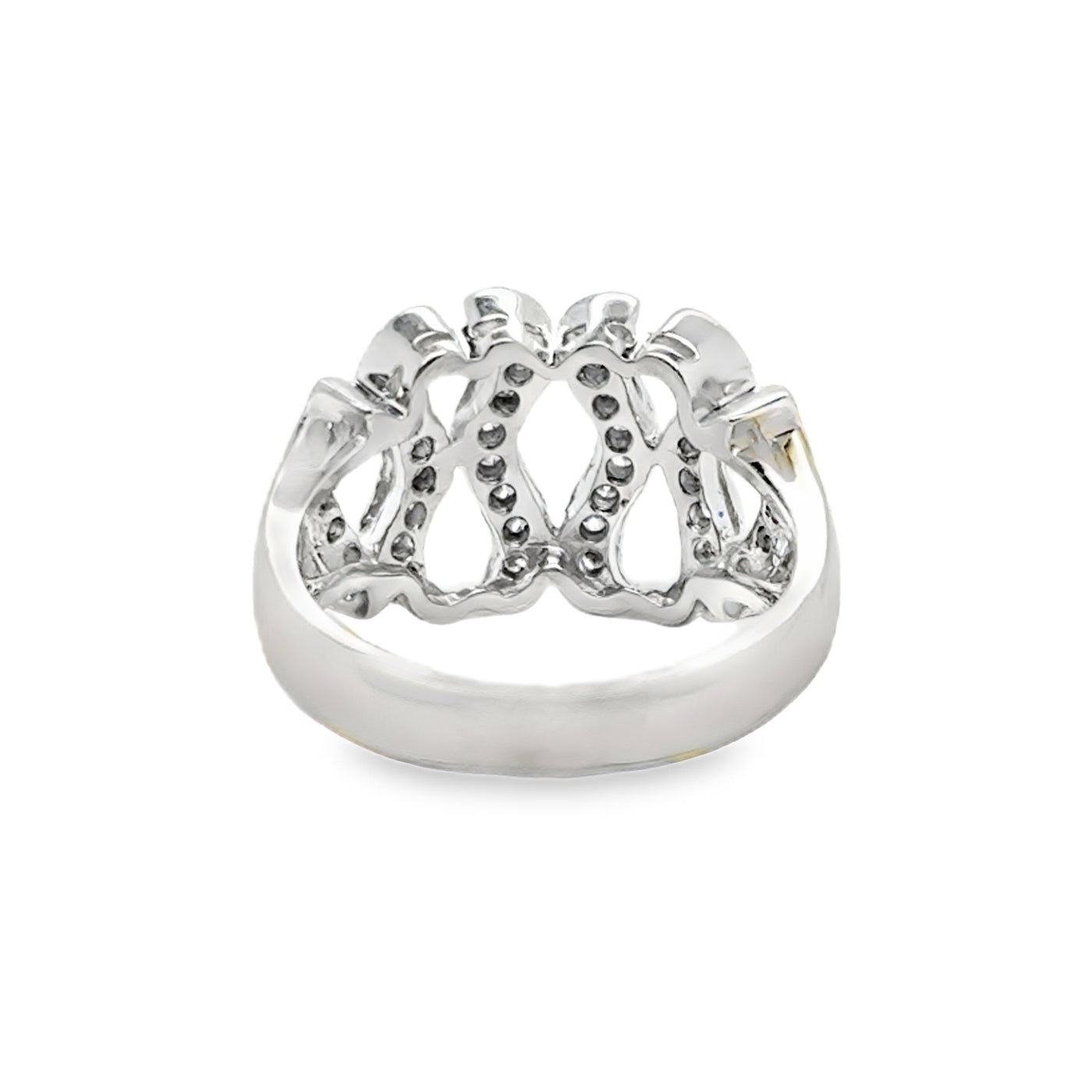 14KW Diamond Swirl Ring
