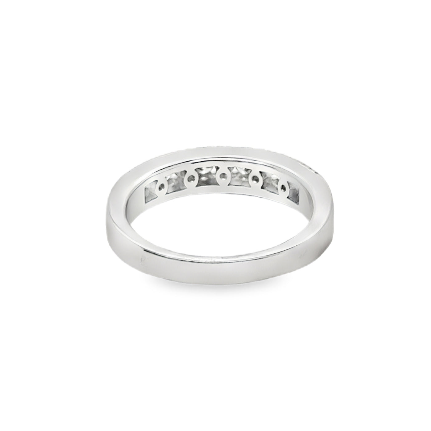 18KW Channel Set Diamond Band Ring