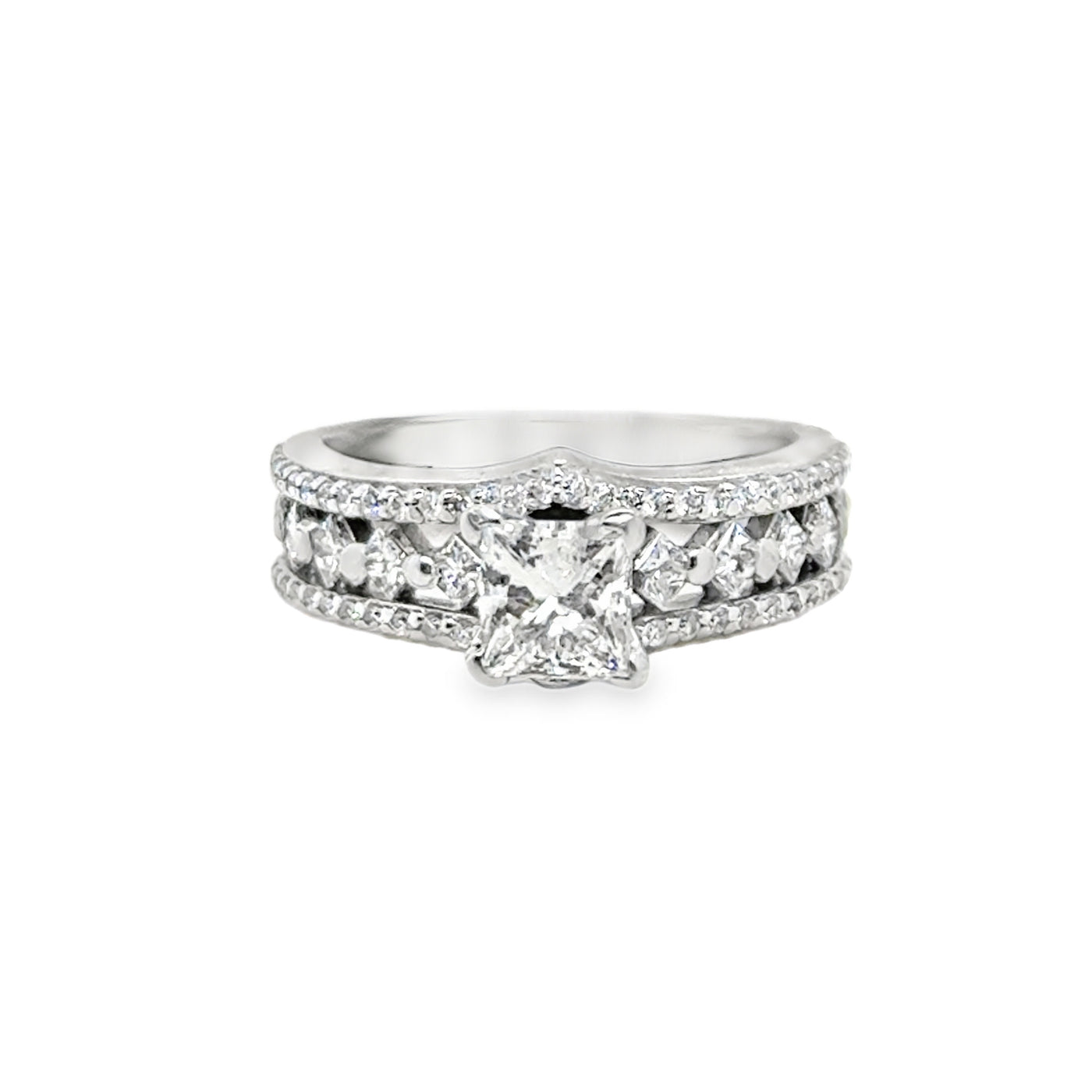 14KW Princess Diamond Ring