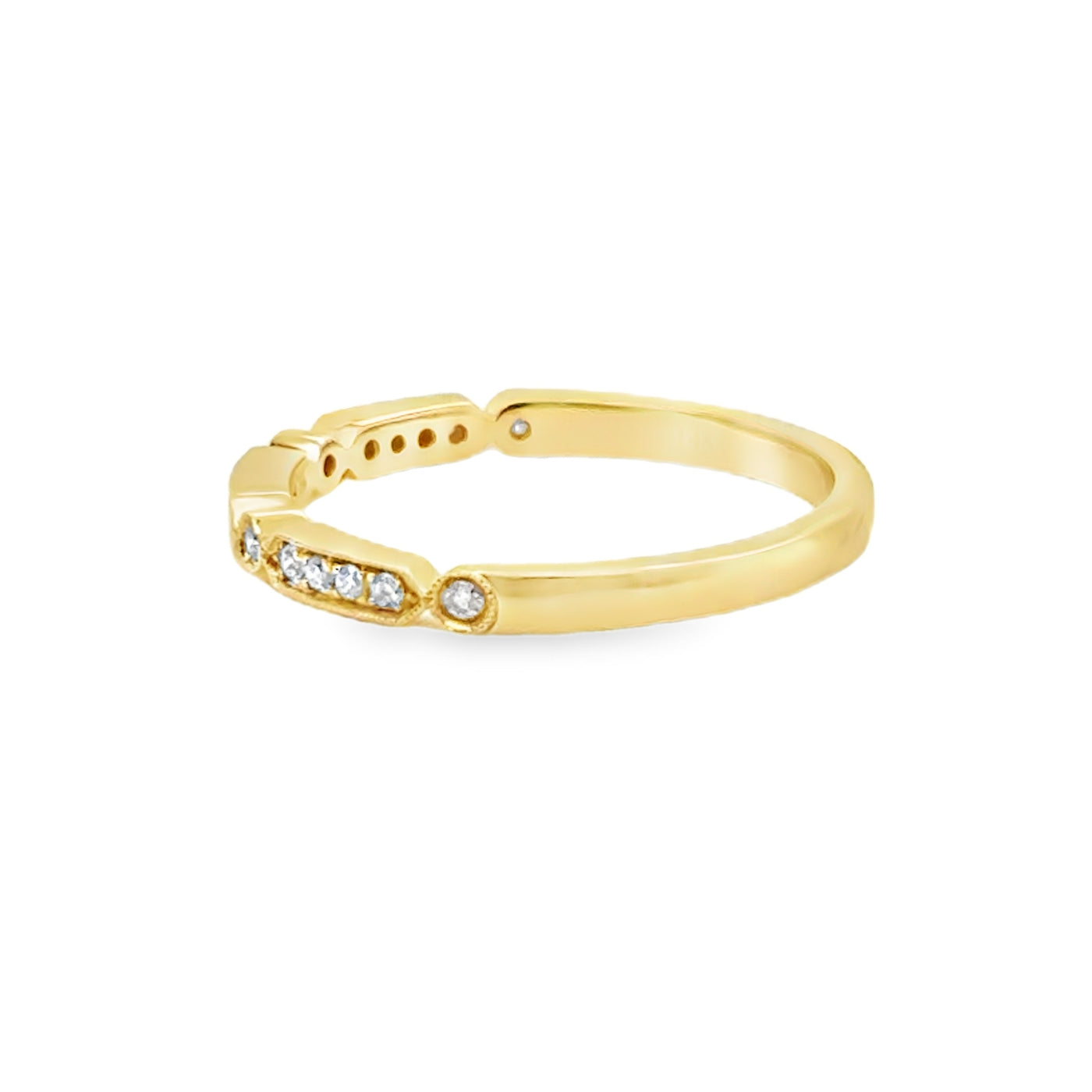 14K Art Deco Inspo Band