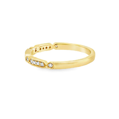 14K Art Deco Inspo Band