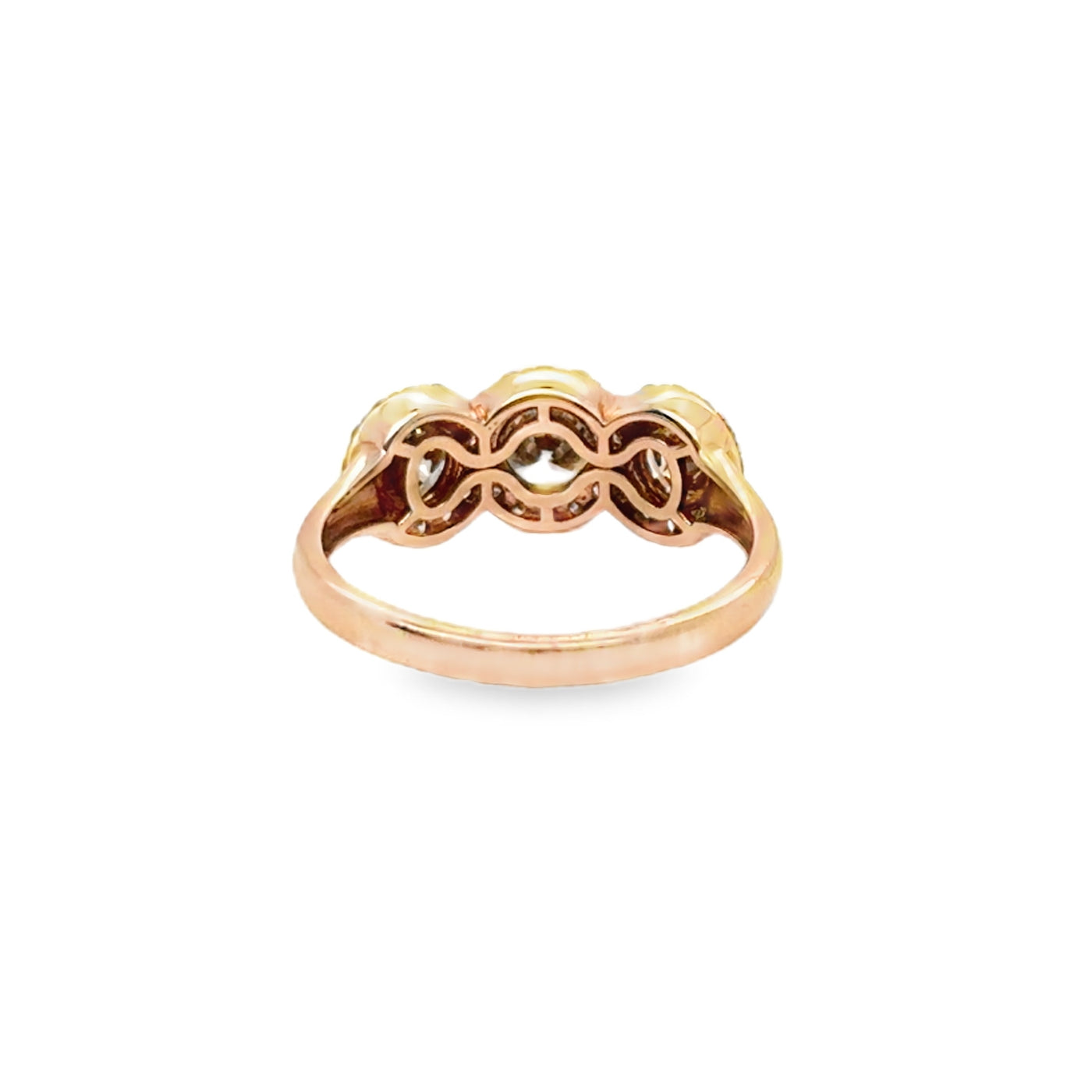 14KR  3-Stone Brown Diamond Ring