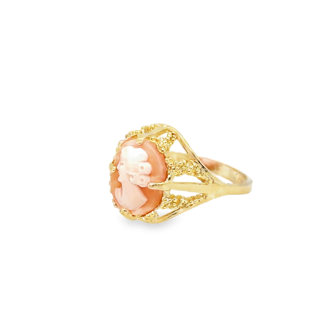 14KY Cameo ring