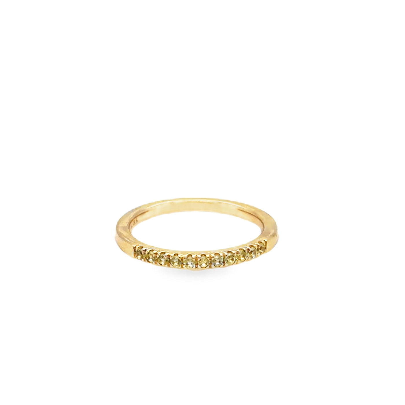 14KY August Peridot Birthstone Ring
