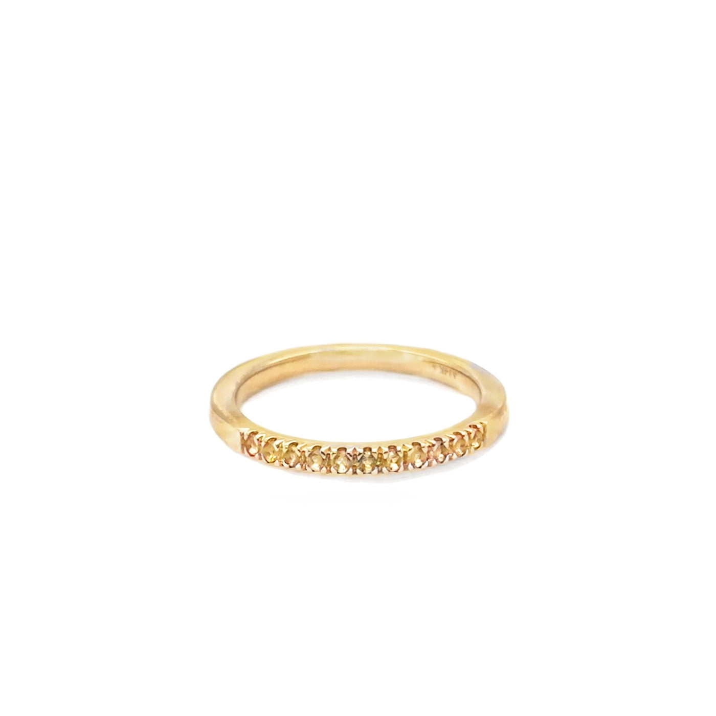 14KY November Citrine Birthstone Ring