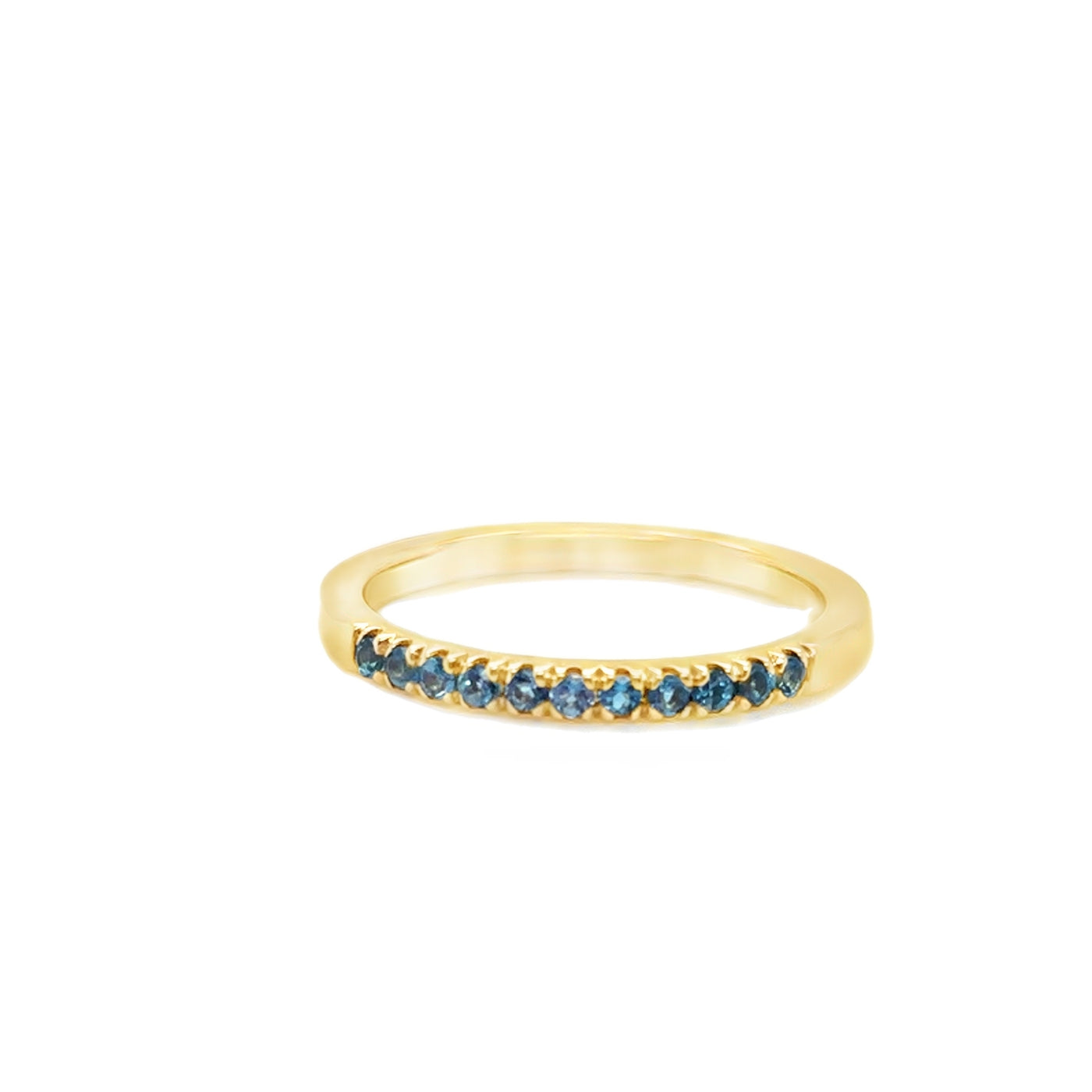 14KY December London Blue Topaz Birthstone Ring