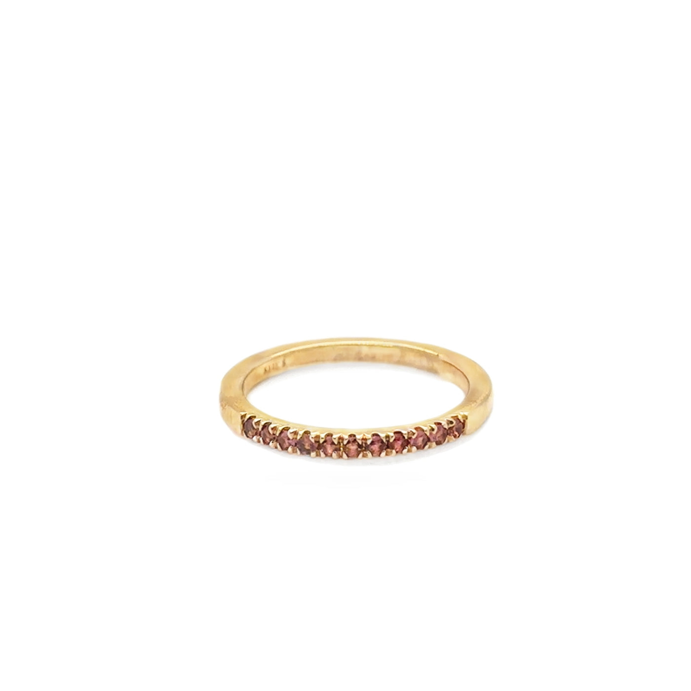 14KY October Pink Tourmaline Birthstone Ring
