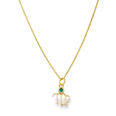 14KY Gemstone "Zodiac" Necklace