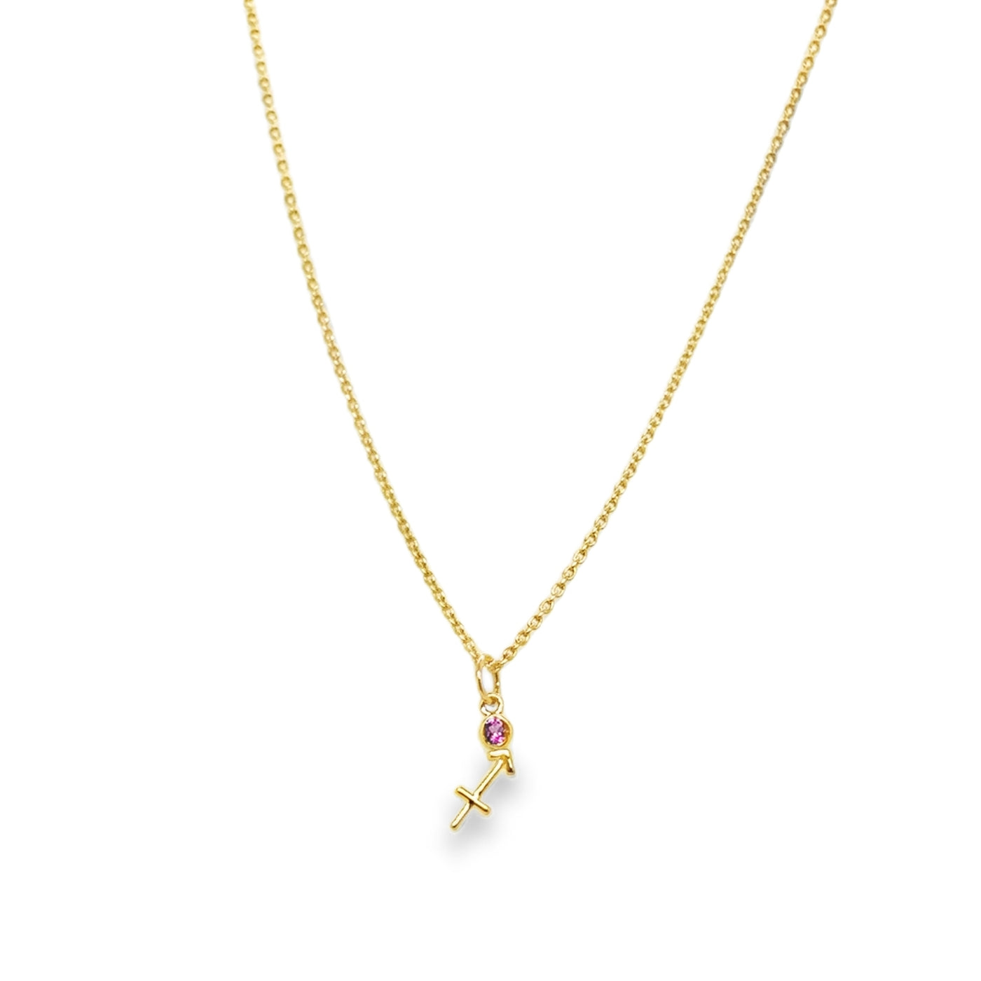14KY Gemstone "Zodiac" Necklace