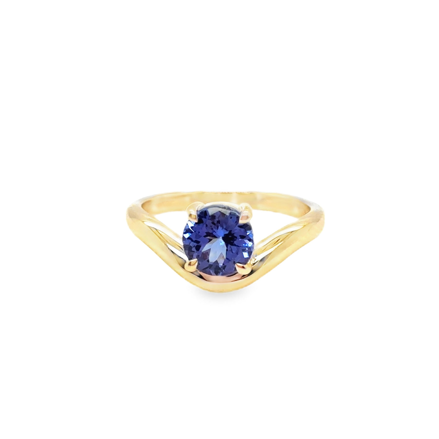 14KY "Tidal Crown" Tanzanite Ring