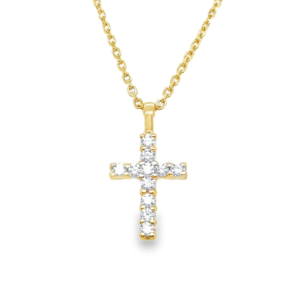 14KY Diamond Cross