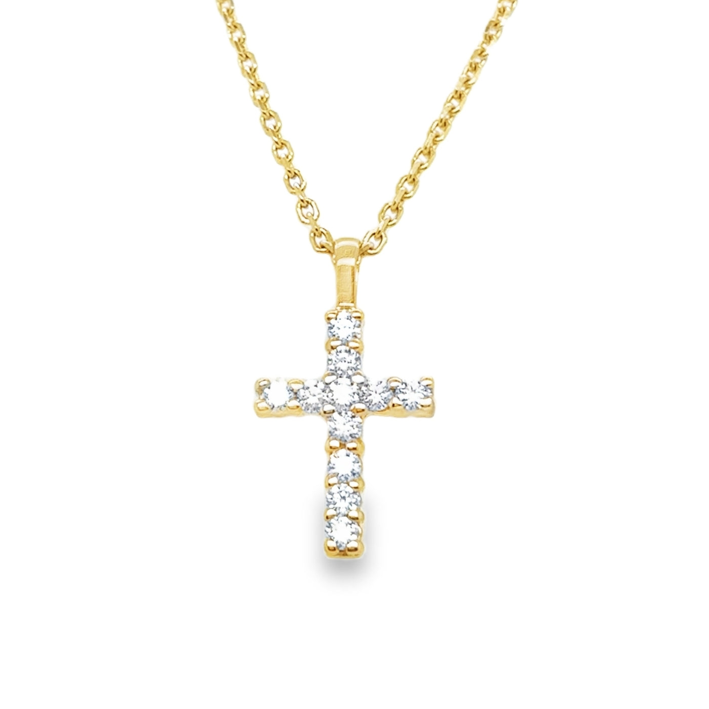 14KY Diamond Cross