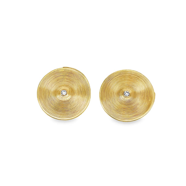 18KY Estate Coil Earrings
