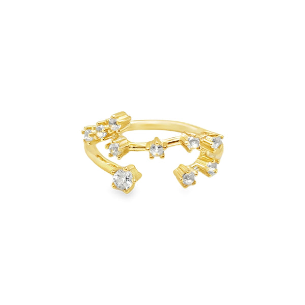 925 Zodiac White Zircon Ring