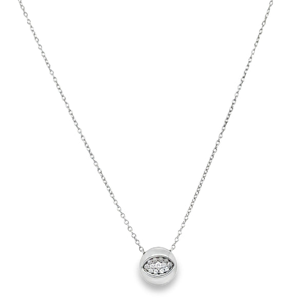 18kw Diamond Eye Necklace