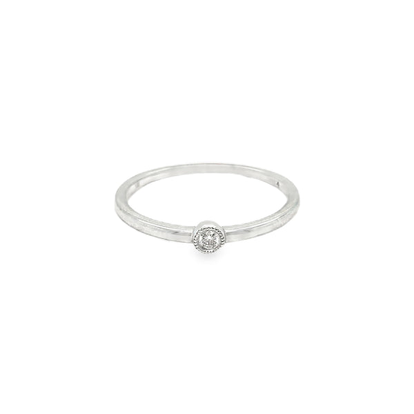 %14k Round Diamond Band Single WG