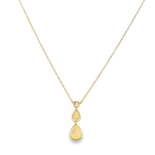 14KY Pear Drop Necklace