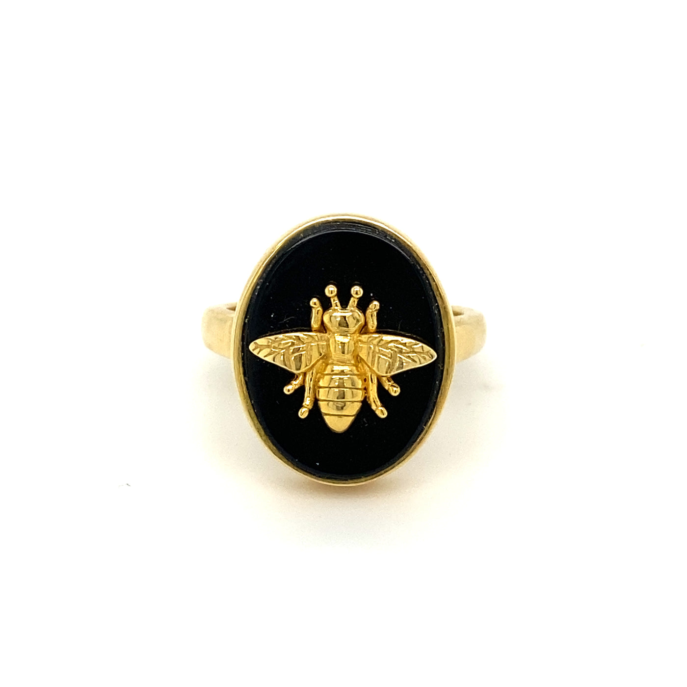 Bee Motif Gemstone Ring