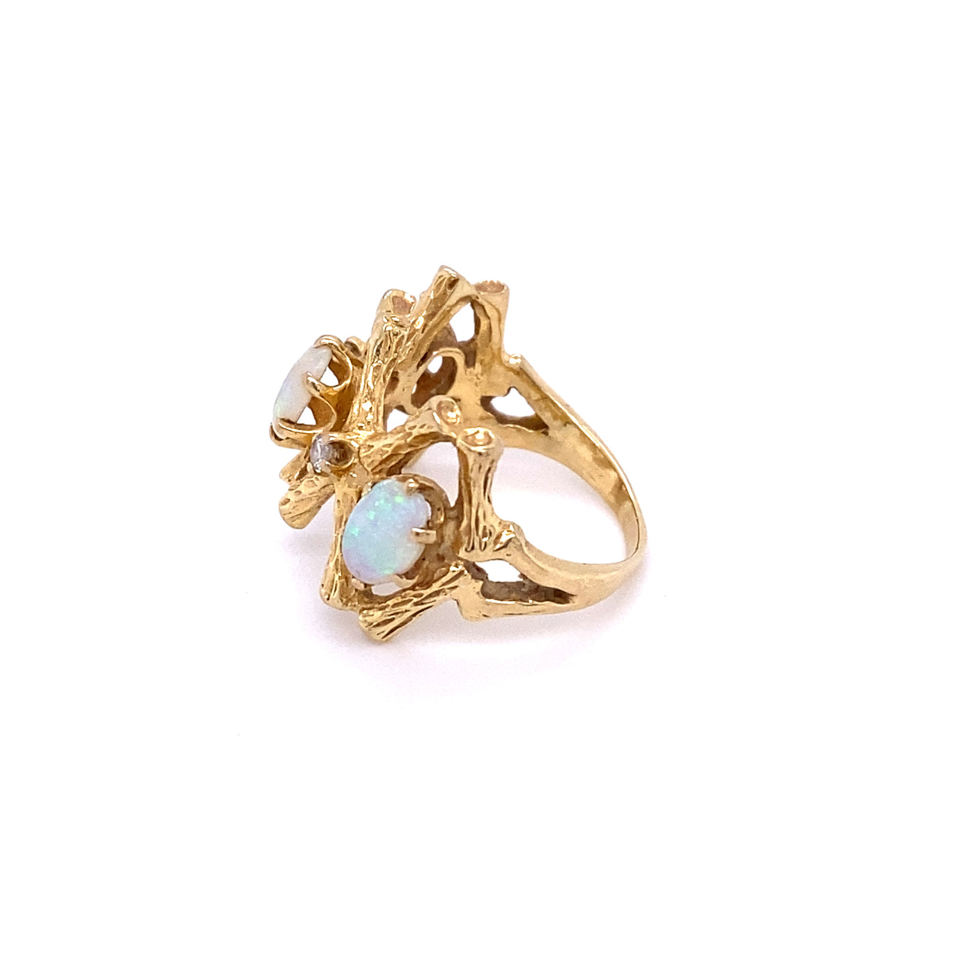 Vintage Opal Twig Ring