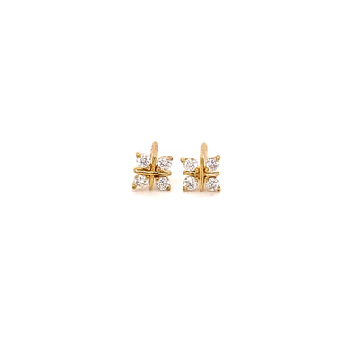 Diamond 4-Stone Earrings