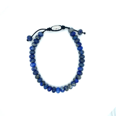 Rondelle Beaded Gemstone Adjustable Bracelet
