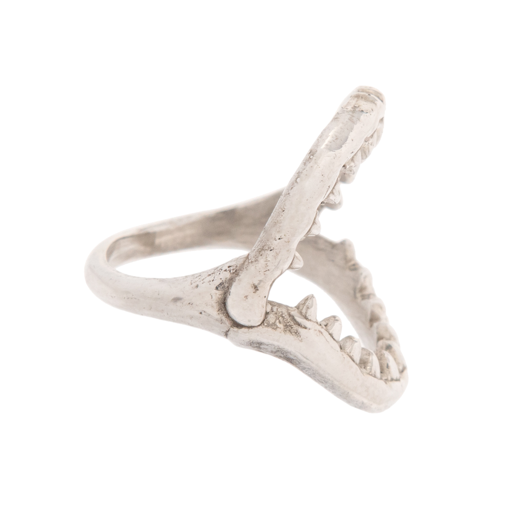 Sterling Silver Open Jaws Ring