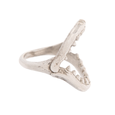 Sterling Silver Open Jaws Ring