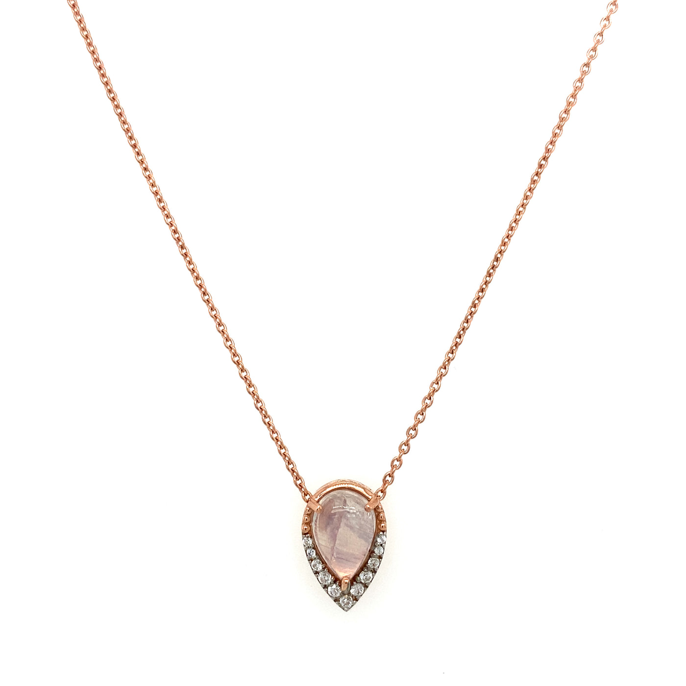 Pear Gemstone Necklace