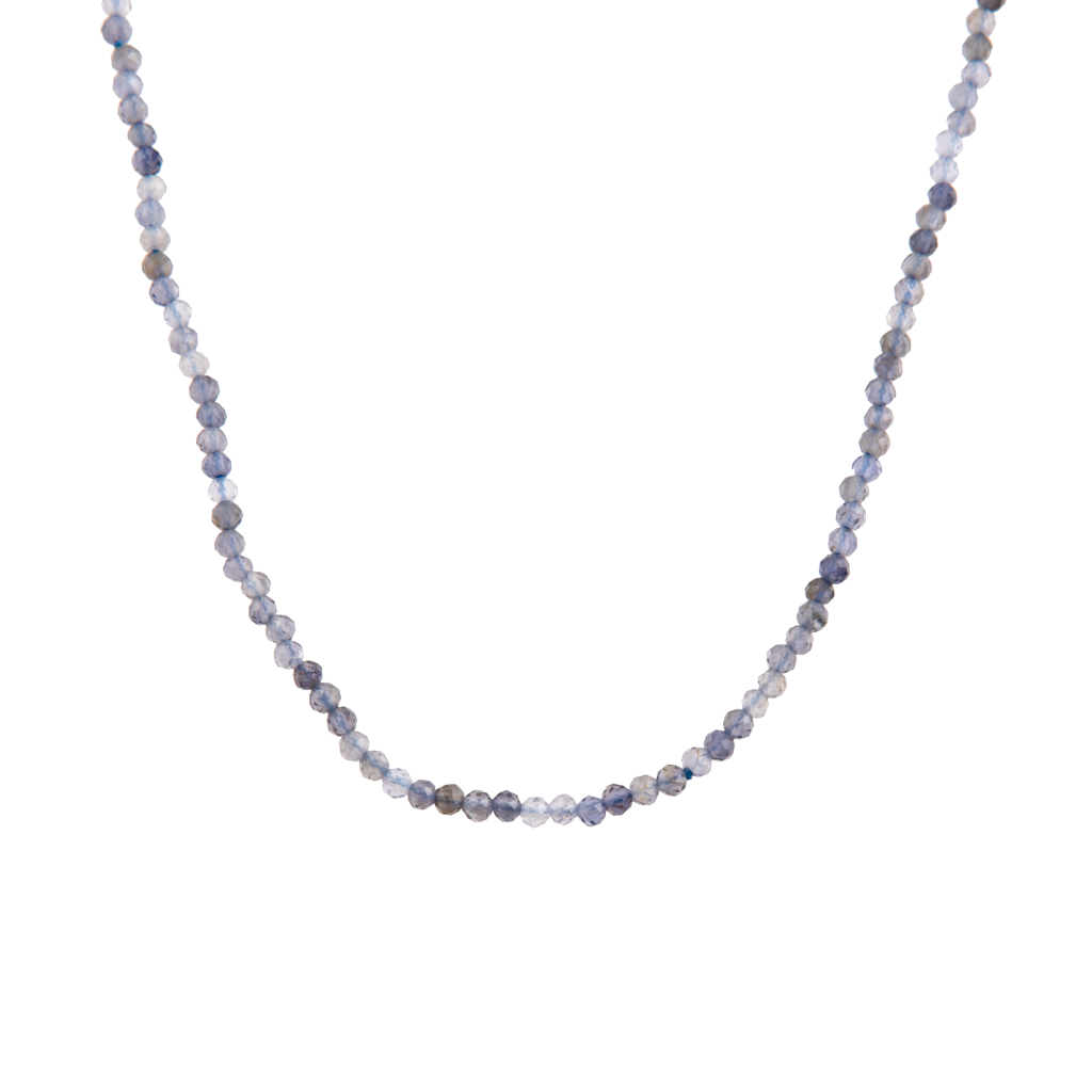 Faceted Iolite Beaded Necklace