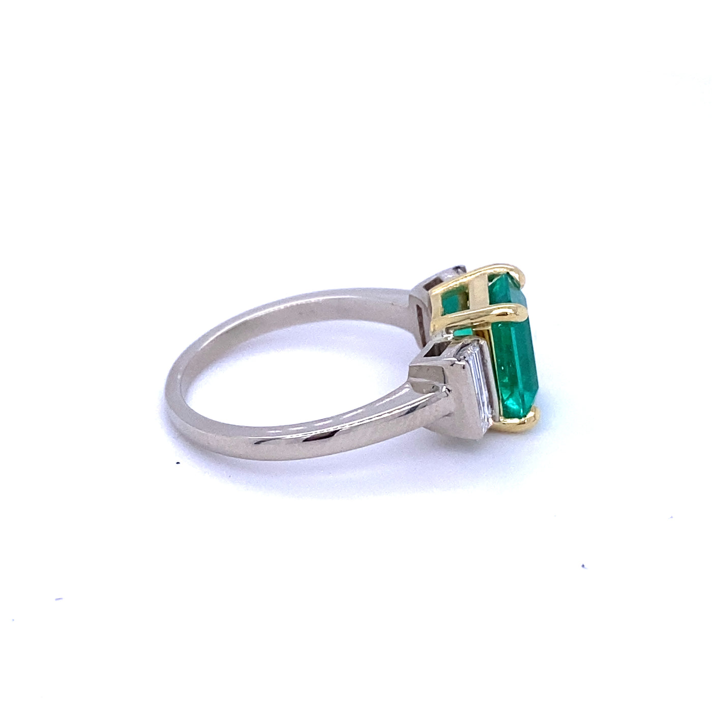GIA Colombian Emerald and Diamond Ring