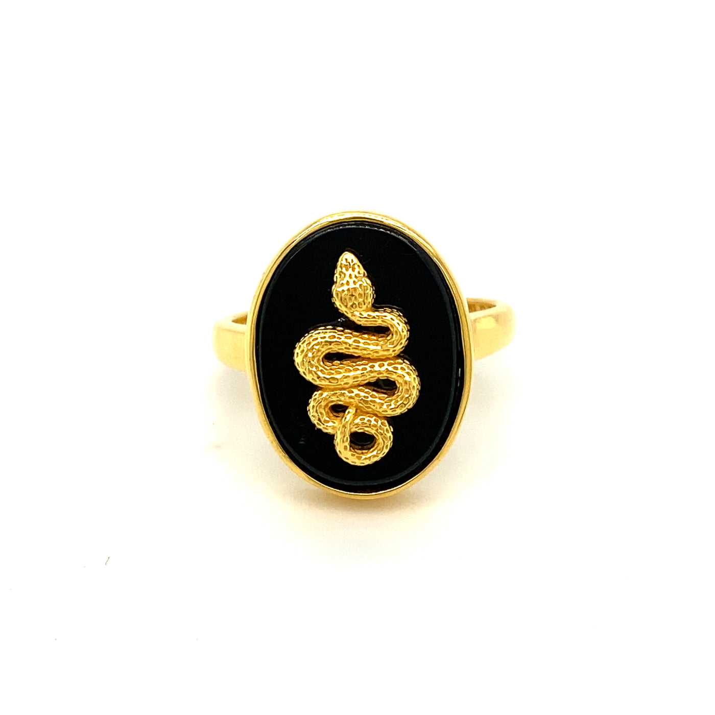 Snake Motif Gemstone Ring