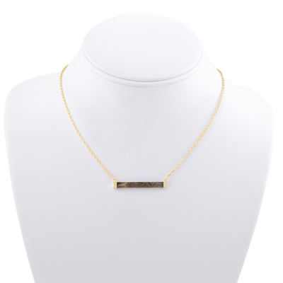 Gemstone Bar Necklace