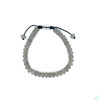 Rondelle Beaded Gemstone Adjustable Bracelet