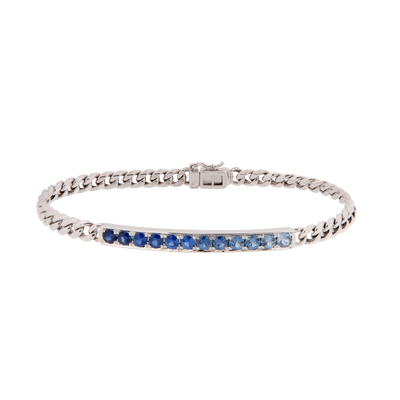 Blue Sapphire Ombre Tennis Bracelet
