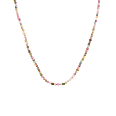 Faceted Tourmaline Beaded Necklace