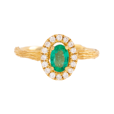Emerald Branch Ring