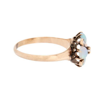 Victorian 4-Stone Opal with Pearl Accents Ring
