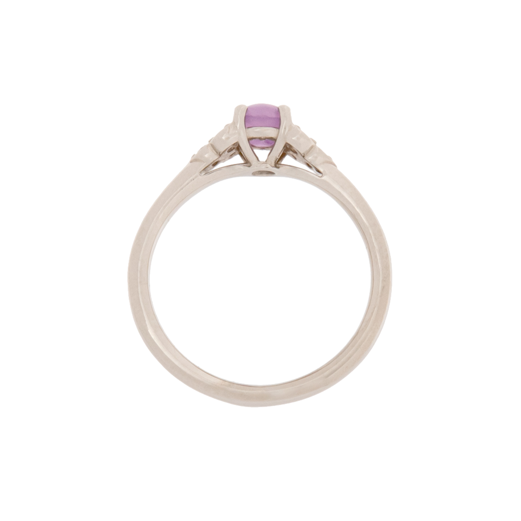 Dainty Star Sapphire & Diamond Ring