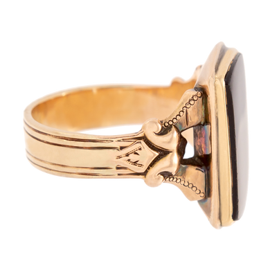 Victorian Men's Onyx Ring
