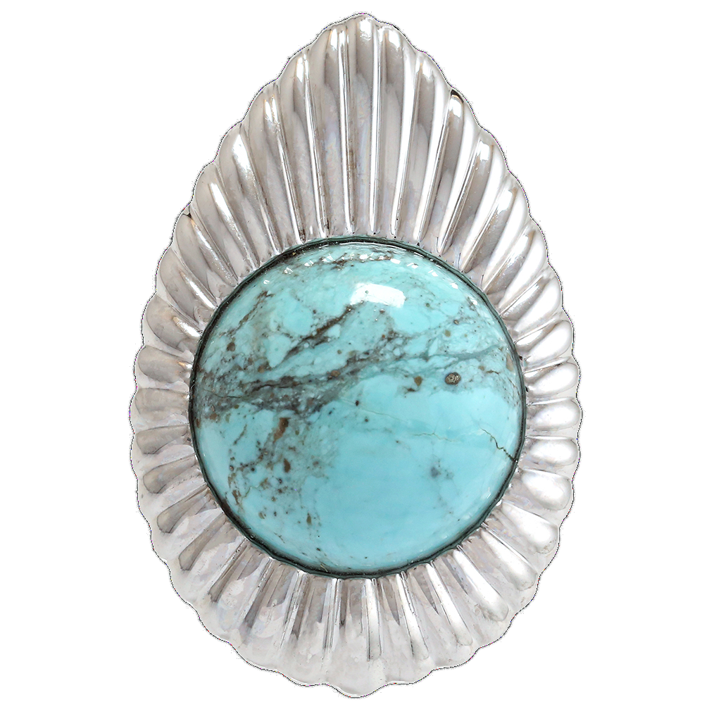 Turquoise "Concho" Ring