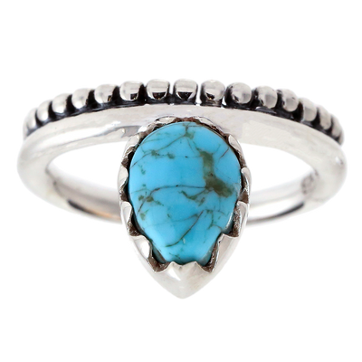 Turquoise "Dew Drop" Ring