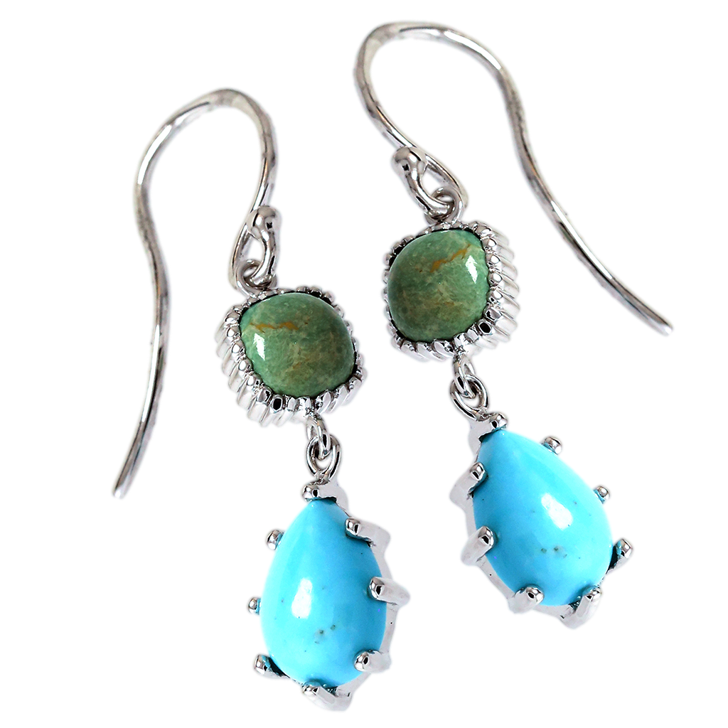 Turquoise 2-Tier Earrings
