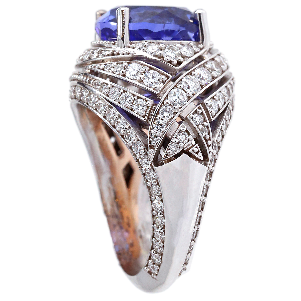 Tanzanite & Diamond Statement Ring