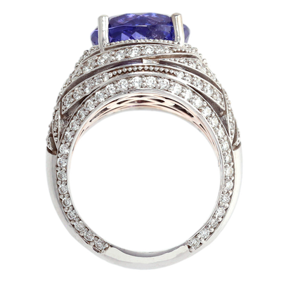 Tanzanite & Diamond Statement Ring