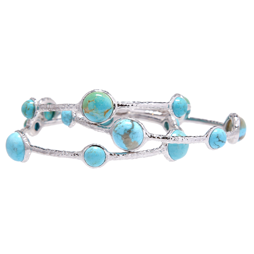 Turquoise "Aiyana" Bangle Bracelet