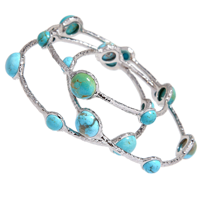 Turquoise "Aiyana" Bangle Bracelet