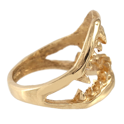Yellow Gold Jaws Ring