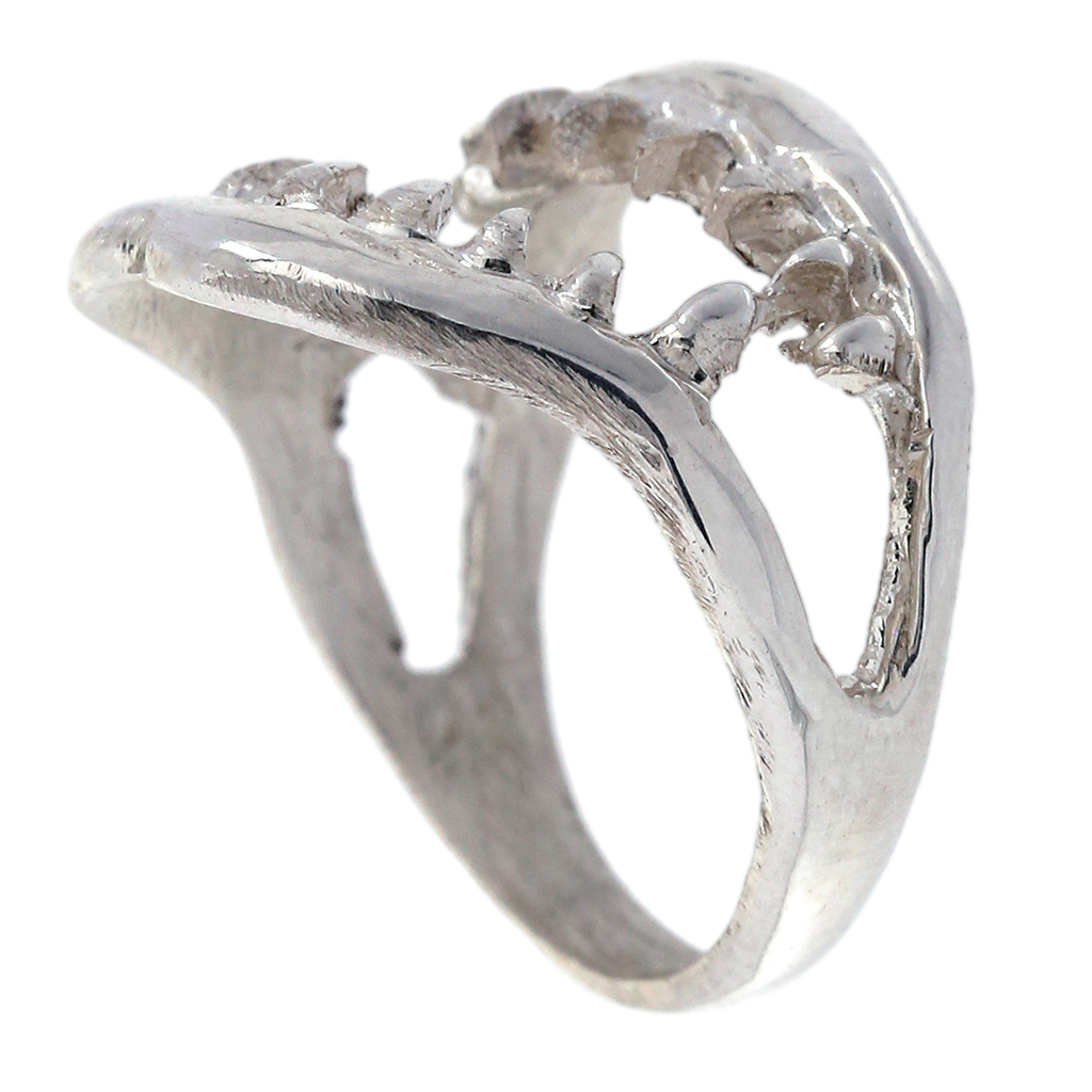 Sterling Silver Jaws Ring