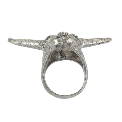 Sterling Silver Longhorn Ring